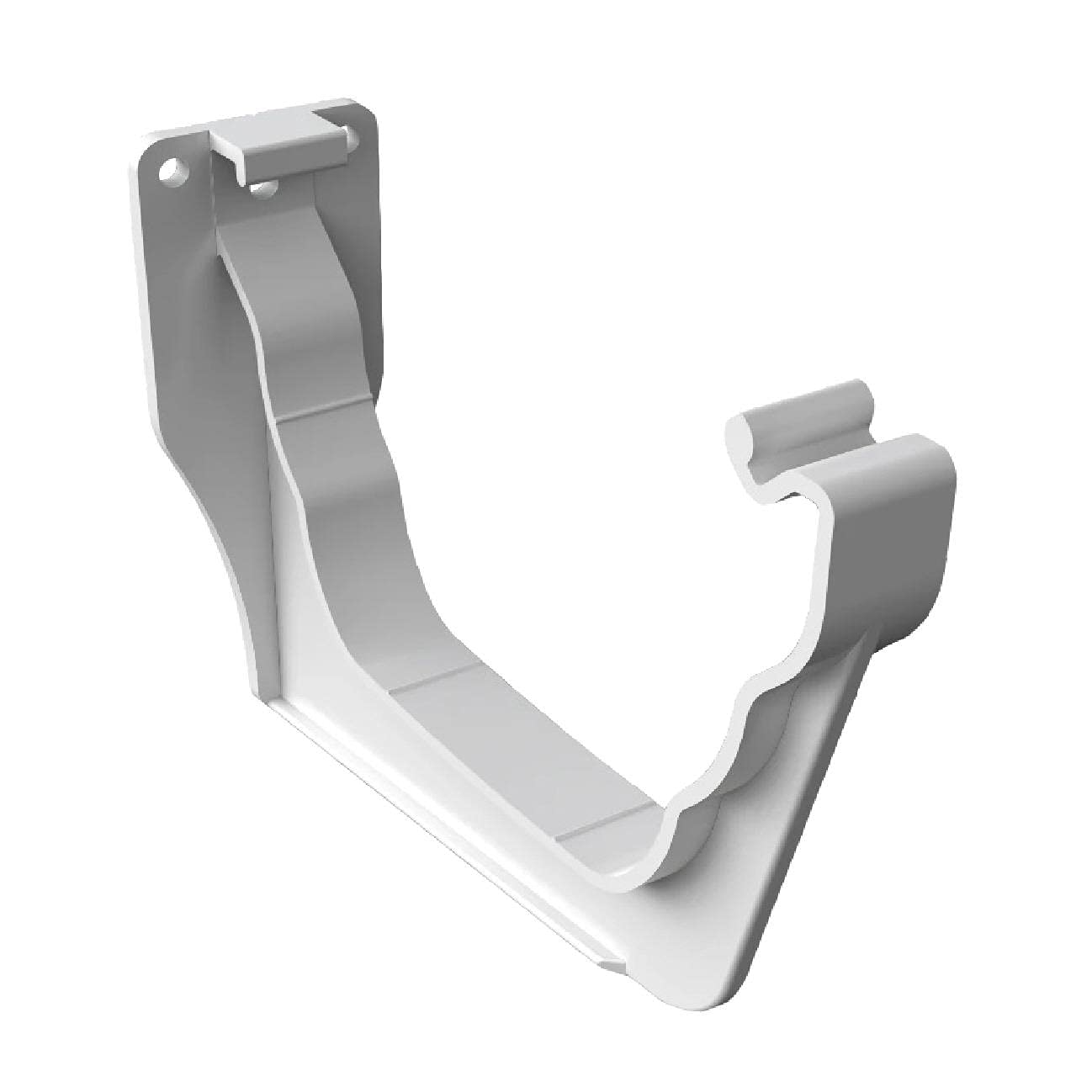 4 x White Ogee Fascia Gutter Brackets, Freeflow 135mm Rain Water Systems, Union Straight Joint,Classic Gutter, Ultraframe, UV Resistant Roof Guttering
