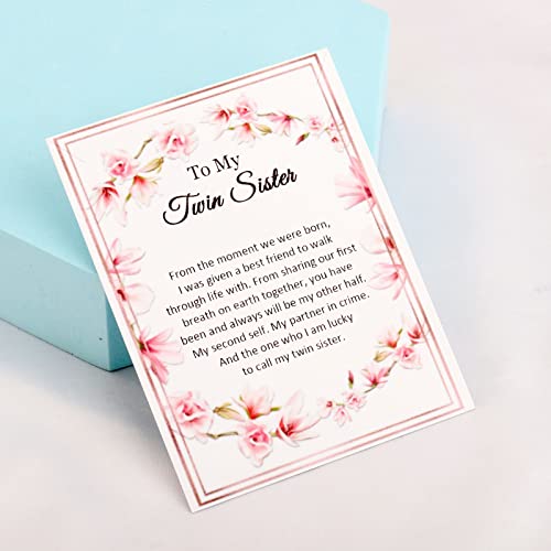 UJIMS Infinity Heart Twin Sister Pendant Necklace - Birthday Jewelry for Big Sister, Bride Gifts2