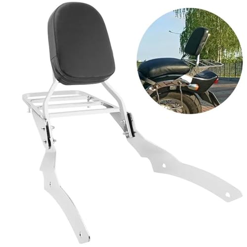 Respaldo desmontable cromado para Yamaha VStar XVS400 XVS650 4