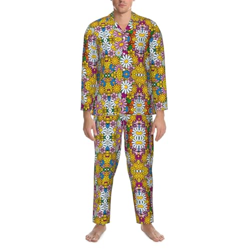 Pyjama homme boutonné pour la routine du coucher décontractée
