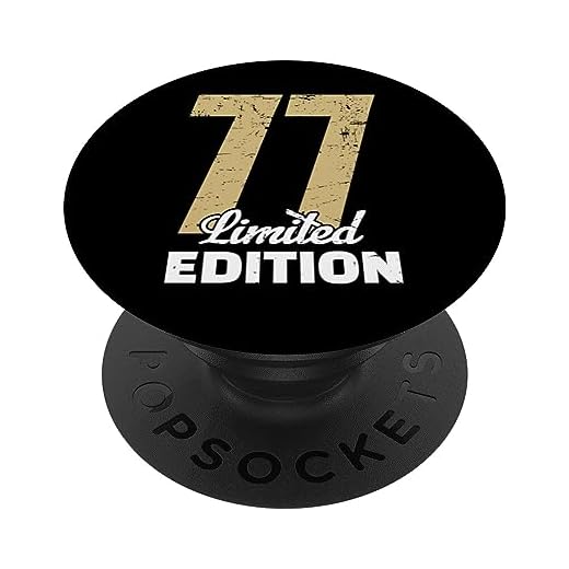 77 cumpleaños edición limitada aniversario 77 años PopSockets PopGrip Intercambiable