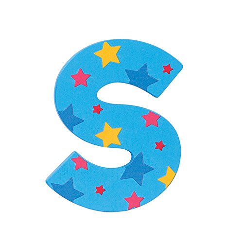 Bigjigs Toys Star Letter S (Blue)