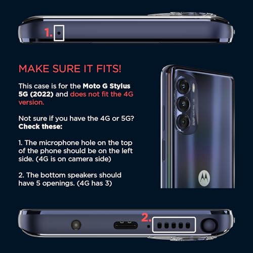 Image of Motorola Moto G Stylus 5G (2022) Sunset Pink Protective Case - Slim Fit, Shock Absorbing, Camera Protector