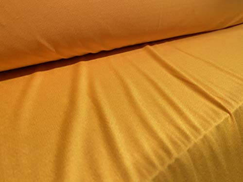 Tejido de punto de crepé de lycra, por metro, mandarina
