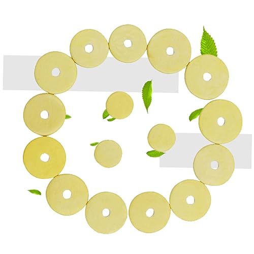 LIFKOME 16 1 Open Flute Pads Replacement Light Yellow Flute Repair Parts for Wind Instruments Includes Various for Tight Seals and Efficient Maintenance