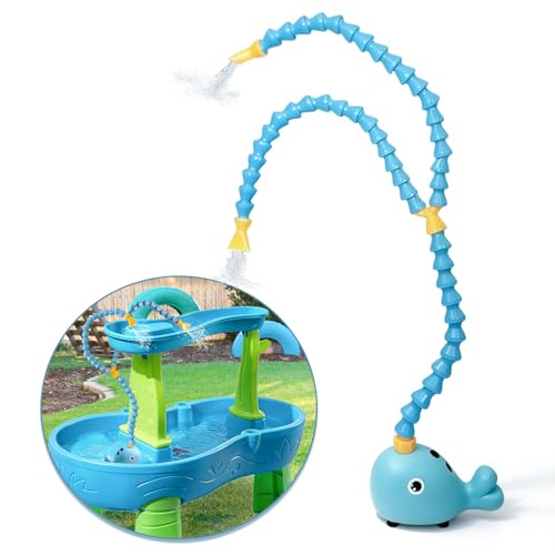 Image of Rechargeable Water Table Pump,Kids Sand Water Play Pump,3 Spray Modes,Compatible with Most Outdoor Toddler Activity Table on Market,IPX7 Waterproof Design (3000mAh)