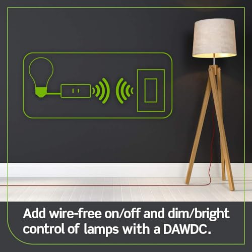 Image of Leviton Decora Smart Dimmer Plug, Wi-Fi 2nd Gen, Works with Matter, My Leviton, Alexa, Google Assistant, Apple Home /Siri & Wire-Free Anywhere Companions for Switched Outlet, D23LP-1RW, White