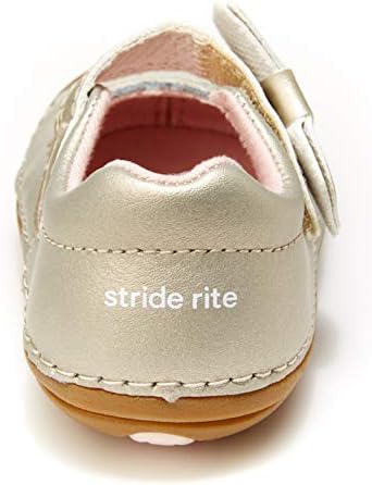 Stride Rite Baby Girls Soft Motion Makayla Mary Jane Flat, Champagne, 3.5 Wide Infant US Review | Image 2