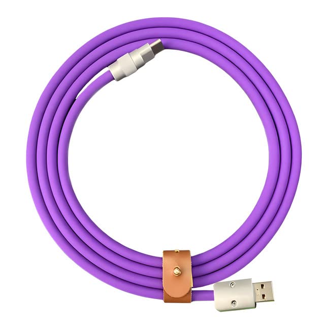 Recyphi Chubby 2.0 USB Extra Durable Fast Charging Cable USB C Cable Type C Cables Laptop Silicone Phone Charger Cord