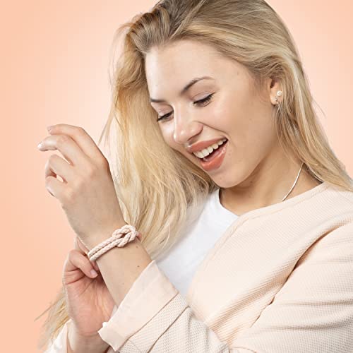 Pulsera de cuero rosa 16cm para mujer, genuino con caja regalo, lazo, joyería, pulseras brazalete novia, hermana, hija, pareja, regalos by SERASAR - Used condition - Image 5