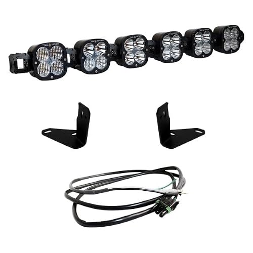Baja Designs 6 Xl Sport Spot Wide Cornering Driving Linkable Bumper Led Light Kit W/Upfitter Switch Compatible With 2021+ Bronco Steel Bumper #TOP1