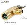 Aupoko AC R134A Adapters Quick Couplers with Can Tap Valve Kit, Adjustable R134A Adapter Fittings Quick Coupler, R134A Can Tap Valve Refrigerant Dispenser with Tank Adapter and Valve Core Remover Kit #3