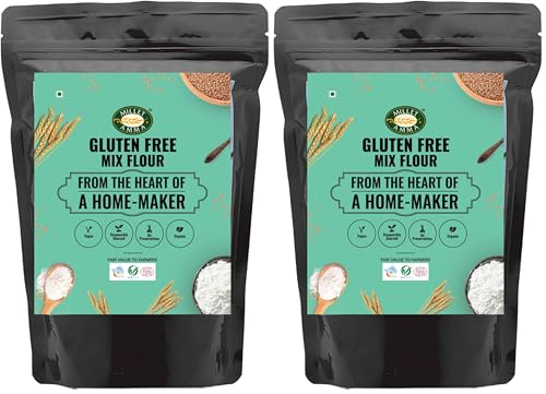 Image of Millet Amma CERTIFIED ORGANIC Gluten Free Flour - 1 Kg Pack | Contains Jowar, Bajra, Ragi and Amaranth | Rich in Fiber, Calcium & Phosphorus | Helps in Weight Management | 100% Preservatives Free | Suitable for Crackers, Rotis, Snacks, Sweets, Parathas