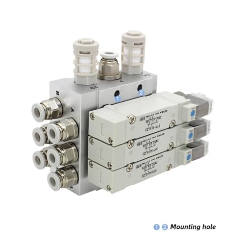 Electrovanne SY5140 bloc de 3 stations distributeur pneumatique monostable