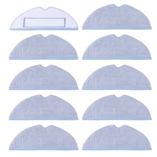 10 Stück Wischtuch Wischtücher für Xiaomi Roborock S7 S7+ S7 Plus Max T7 T7S T7 Plus T7S Plus Saugroboter Ersatz Mop Tuch Mikrofaser Ersatztücher Ersatzteile Zubehör Waschbar Wiederverwendbar Cover