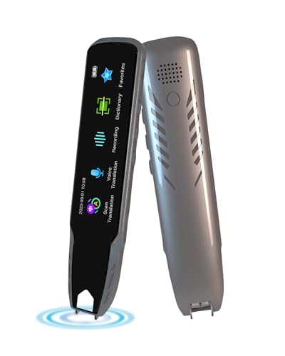 Language Translator Pen for Dyslexia, Offline Reader Pen Supports Real-Time Scan to OCR Text & Voice Translation, 112 Online Languades Dictionary Pens for Professionals, Meetings, Learning, Students