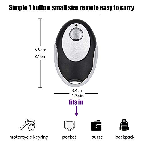 315Mhz Purple Learn Button Garage Door Remote Control Keychain Compatible With Sears Craftsman 139.53753 - Liftmaster 370Lm 371Lm 372Lm 373Lm - Chamberlain 950D 953D 956D (2 Pack) #TOP2
