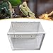 Bothyi Reptile Terrarium Carrier Portable Ventilation Lightweight Turtle Tank Reptile Feeding Box Transparent Reptiles Cage for Frog, S