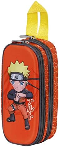 Naruto Chikara-Estuche Portatodo 3D Doble, Multicolor, 22 x 9.5 c...