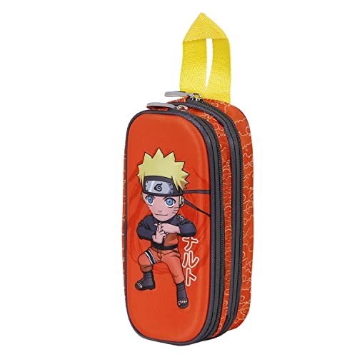 Naruto Chikara-Estuche Portatodo 3D Doble, Multicolor, 22 x 9.5 c...