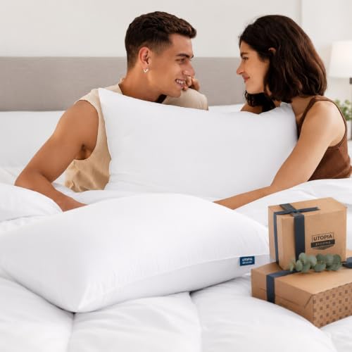 Image of Utopia Bedding Pack of 1 Extra Soft Microfiber Filled Plush Pillow Down Alternative Hypoallergenic Best Pillows for Sleeping Hotel Style, 40 x 60 cm (Pack of 1)