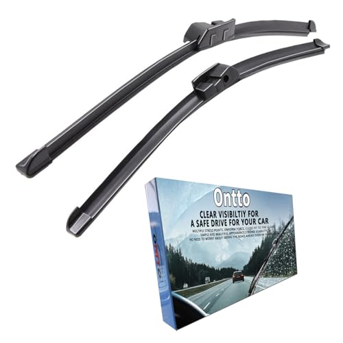 ontto Car Front Windshield Wiper Blade Fit for BMW NEW M6 2013 Replacement Water Mist Removal Wipers Blade,26"+18",1 Set of 2