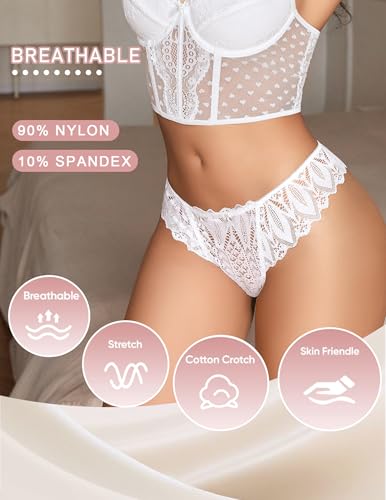 Avidlove Panties for Women Lace Thongs Cross Back Tanga Sexy Cheeky Low Waist Bikinis Underwear4