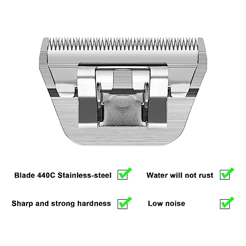 Image of 40W Dog Grooming Wide Blades,Compatible with Andis,Oster A5,Wahl KM10