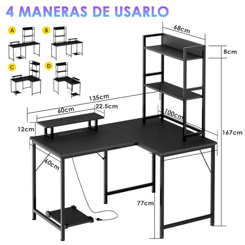 La mejor selección de Escritorios en L para Oficina los más solicitados. 30 Imagen adicional