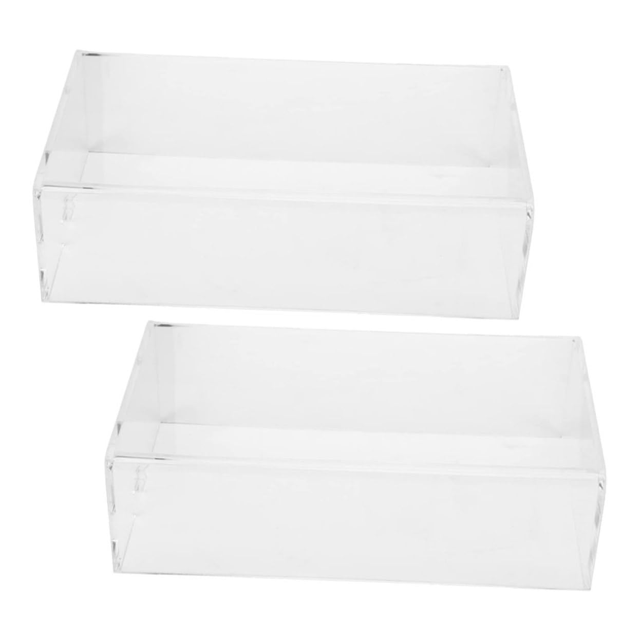 Protector de ratón transparente en acrílico resistente, fundas protectoras dobles 8
