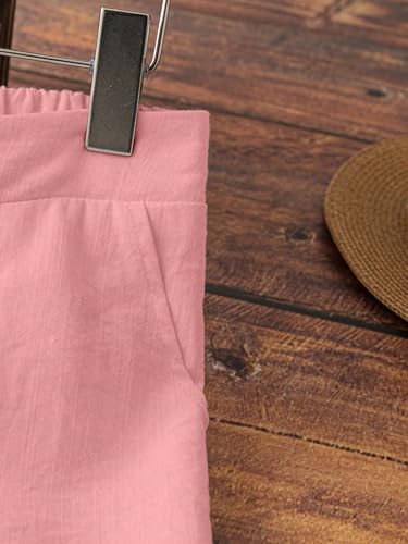 ZAFUL Women Pants Wide Leg Casual Palazzo Pants Lounge Beach Summer with Pockets4