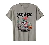 Gnom-Bie Halloween Gnome Zombie Spooky Cartoon Undead T-Shirt