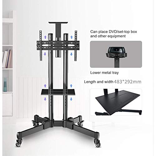 Universal TV Stand con ruedas, soporta pantallas 32 a 65 pulg miniatura 7