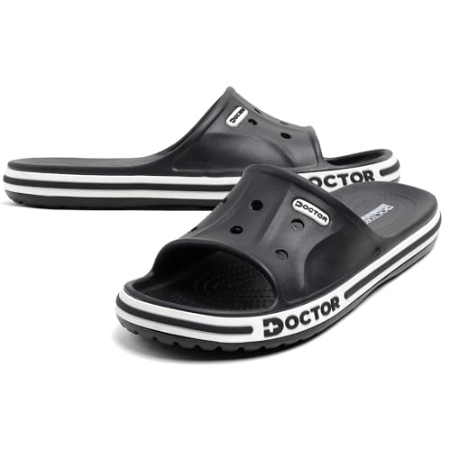 Image of Men's EVA Slide Slippers | Lightweight Comfort Bathroom & Casual Slides | Anti-Skid Soft Cushioned Slip-On Slippers for Indoor & Outdoor Use