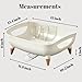 PookSter Dish Rack, Kitchen Dishes Storage, Simple Modern Bamboo Dish Sink drainers Counter, Small Drain, Plate Drainer Wood Legs, Off White Dishwasher, Large, escurridor de cocina platos, Strainer