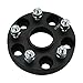 DCVAMOUS 4PC Black 5x4.5 to 5x112 Wheel Adapters 1 Inch with 12x1.5 Studs 71.5mm Center Bore Compatible with Honda-Acura-Toyota-Lexus 5x114.3 Vehicle to VW 5x112 Rims (57.1mm Lip)