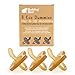 Budding Bear Tetine Caoutchouc Naturel (Lot de 3) - Sucettes Bebe Sans Produits Chimiques & Sans BPA - Sucette Orthodontique Unisexe – Couleur Naturelle- 6-18 Mois