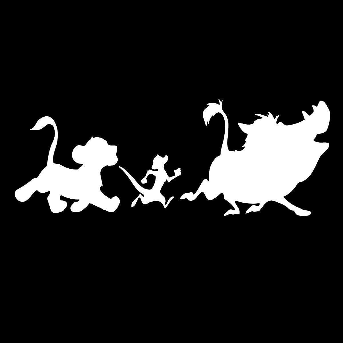 Buy VDC (White) Lion King Hakuna Matata Pumba Timon Simba Vinyl Car