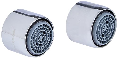 GROHE Wassersparset (wassersparend, 5,7 l/min bei 3 bar, schnelle Reinigung, 2 Spar- Mousseure M22, langlebig), chrom, 40527000