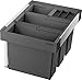 Produktbild BLANCO FLEXON II low 60/4 | Abfall Müllsystem | für 60 cm breite Unterschränke | System zum Einbau in Schubladen | 2 x 15 Liter und 2 x 6 Liter Eimer | 1x Eimerdeckel 6l | Minimale Einbauhöhe: 324 mm