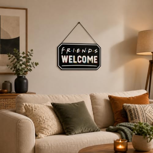 Image of Zesta Wooden Wall Hanging Decorative Items /Hanging Home Wall Decor Items /MDF Decoration Items for Home /Cute Wall Art For Living Room /Home Decor Items Living Room (Friends Theme)