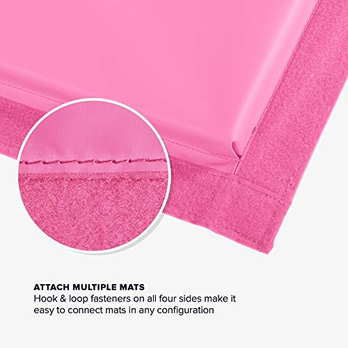 We Sell Mats 4 Ft X 6 Ft X 2 In Personal Fitness & Exercise Mat, Lightweight And Folds For Carrying, Pink #TOP5