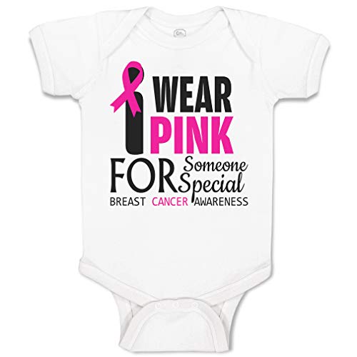 Cute Rascals Baby Bodysuit Wear Pink for Someone Special Breast Cancer Awareness Boy & Girl Baby Clothes Funny Cotton A White Design Only 6 Months