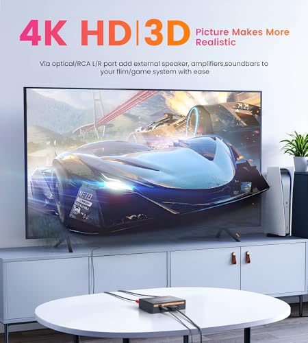 image for avedio Links 4K HDMI Audio Extractor Splitter, 1080P HDMI Audio Conver