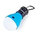MalloMe Camping Tent Lantern Bulb Lights - 4 Pack - Portable Camp LED Lamp for Fishing Hiking Emergency - Battery Powered Includes 12 AAA … (Blue)