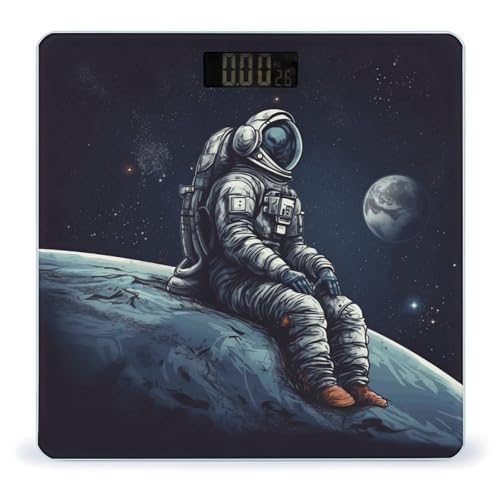 Báscula de baño digital Astronaut Space con vidrio templado miniatura 1