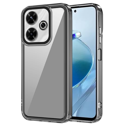 Image of Zapcase Back Case Cover for Poco M6 Plus 5G | Compatible for Poco M6 Plus 5G Back Cover | Case Cover with Camera Protection | (TPU + PC | Translucent Black)