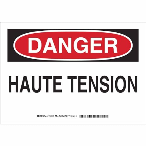 Panneau de danger électrique haute tension pour locaux techniques