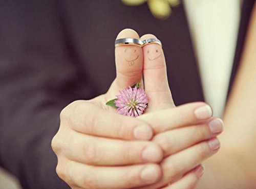 Aienid Engagement Rings For Him Stainless Steel Smooth Retro Punk Rings Gothic Eternity Wedding Ring #TOP4