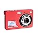 Produktbild Digitalkameras, 2,7-Zoll-HD Kompakte Digitalkamera, Wiederaufladbare Point and Shoot-Kamera, Für Urlaub Familie, Freunde, Kinder, Schule, Studenten,Rot